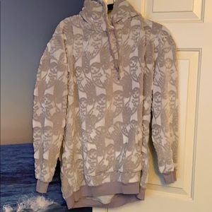 Vera Bradley Night Owls Grey fleece w/hood